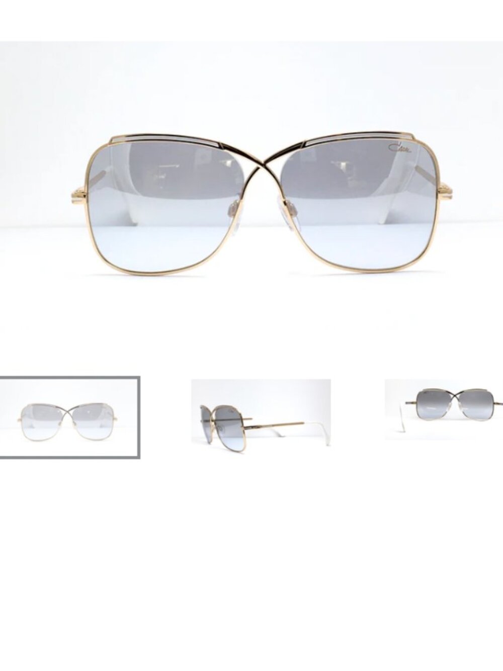 CAZAL Mod 224/3 001 Women's White & Gold Sunglasses